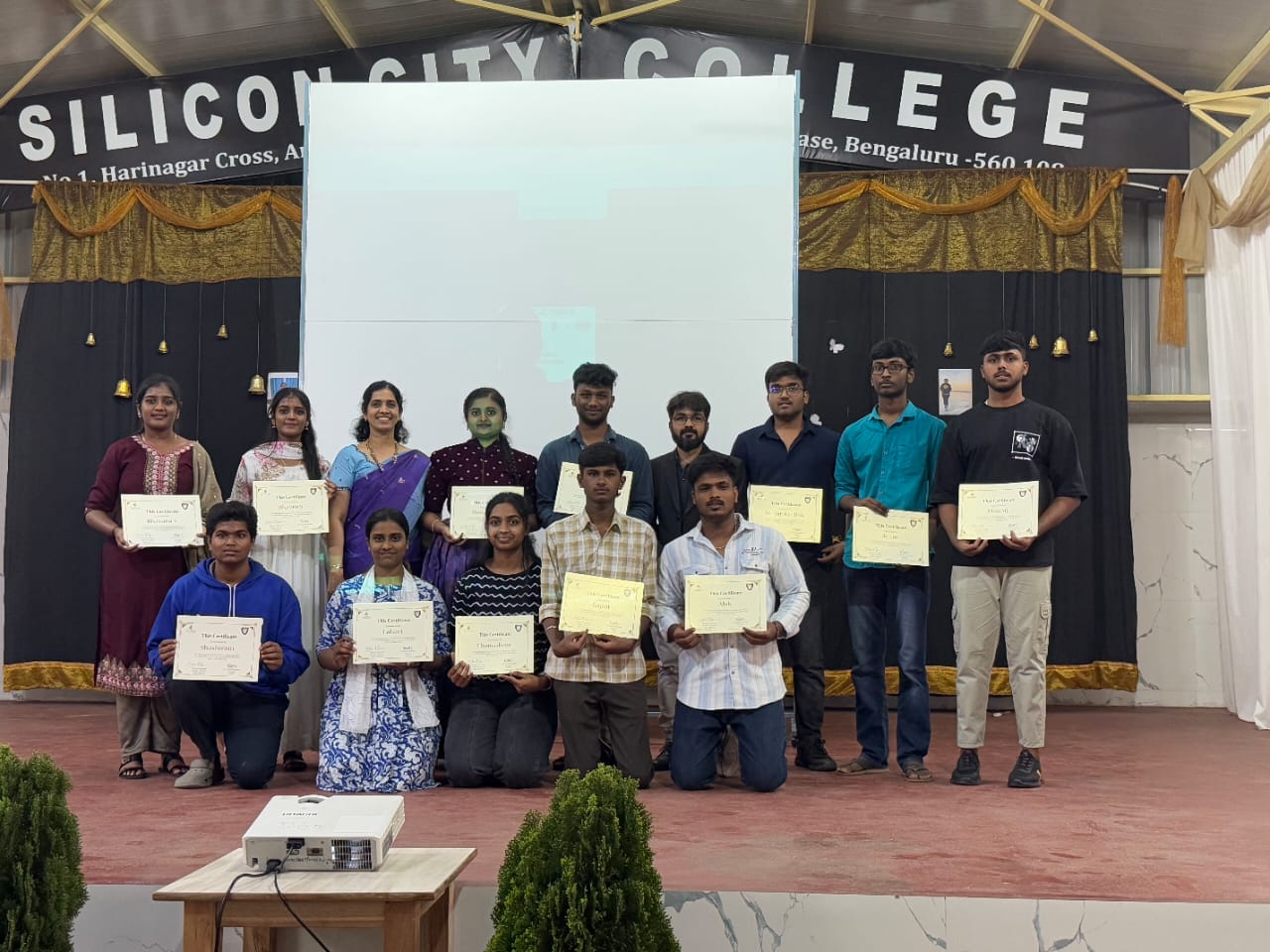 Award presentation celebrating emerging women leaders
